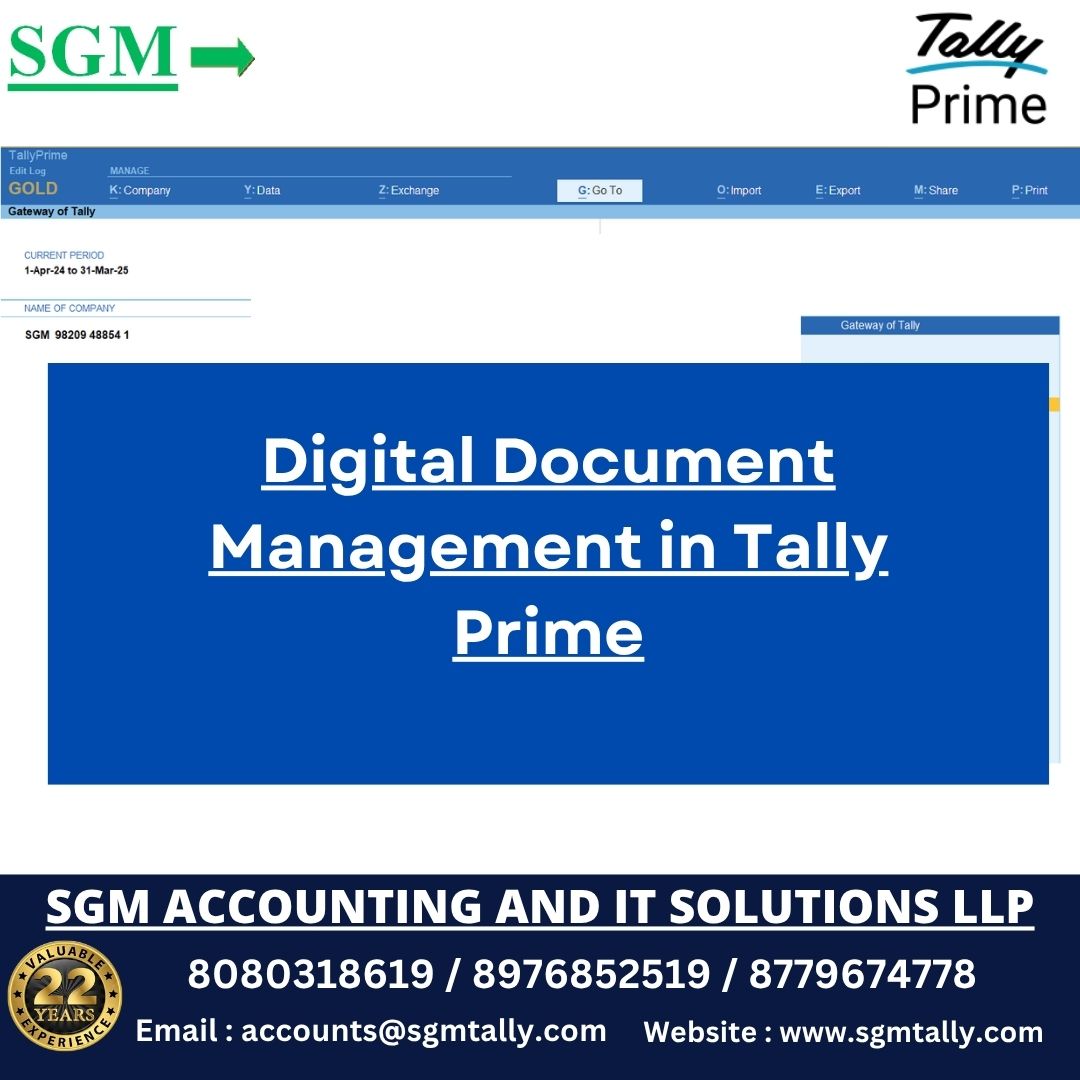 Digital Document Management in Tally Prime